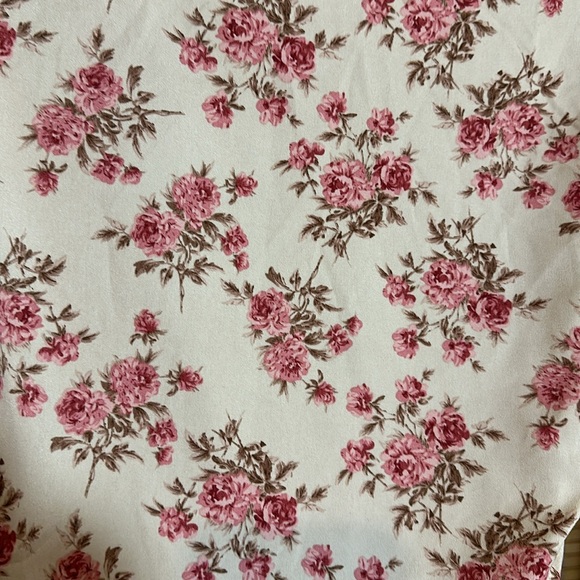 Windsor Thin Cropped Pink Roses Corset Top With Bra Cups Front Hooks Small - Picture 13 of 16